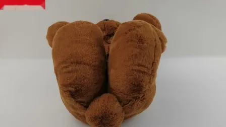 Giocattoli di peluche personalizzati all'ingrosso e pantofole con orsacchiotti di peluche